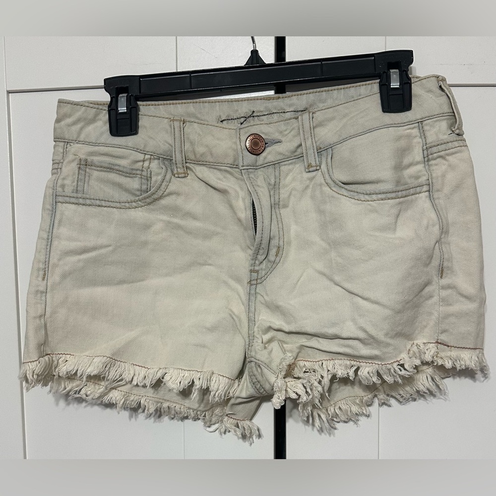 American Eagle Outfitters Frayed Hem Jean Shorts